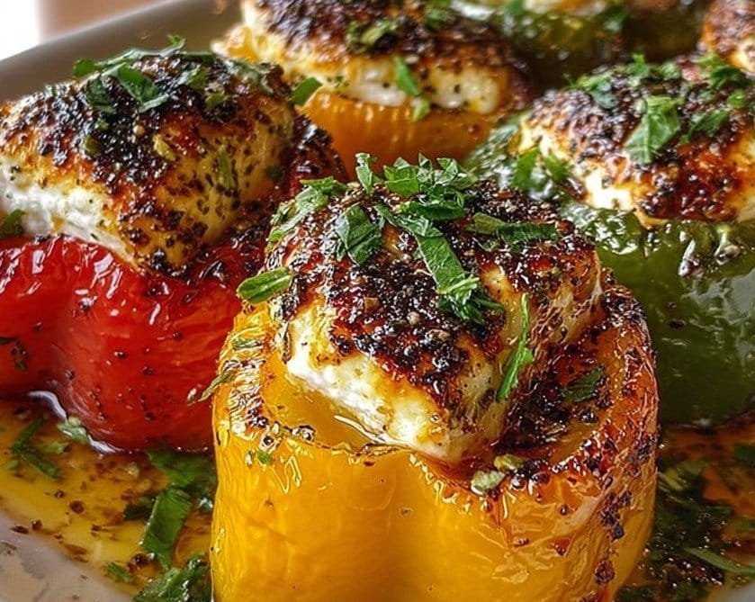 Gluten-free Goat Cheese Stuffed Mini Peppers