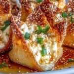 Gluten-free Hot Honey Feta Wonton Rolls