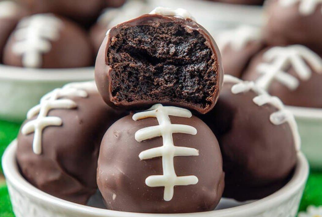 Gluten-free Oreo Football Truffles