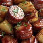 Gluten-free Pineapple Kielbasa Bites with BBQ