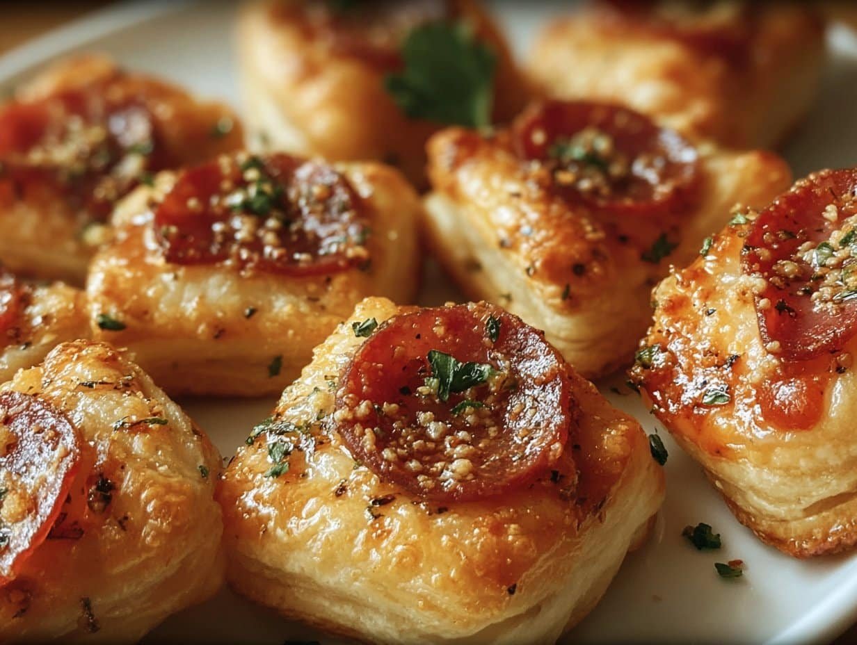 Gluten-free Puff Pastry Pizza Bites