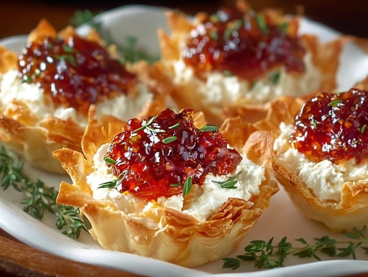 Gluten-free Quick Pepper Jelly Cream Cheese Appetizer Dip and Bites