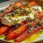 Gluten-free Roasted Carrots with Whipped Ricotta & Hot Honey