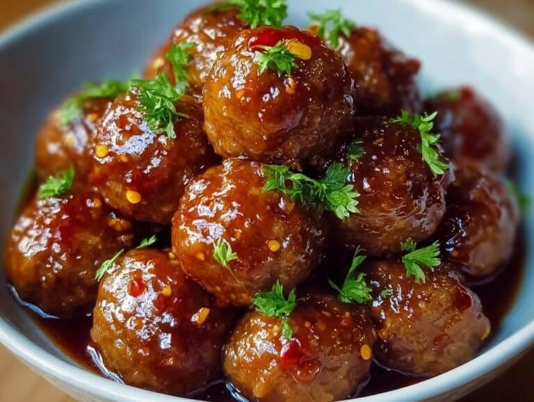 Gluten-free Sweet Chili Meatballs Crockpot