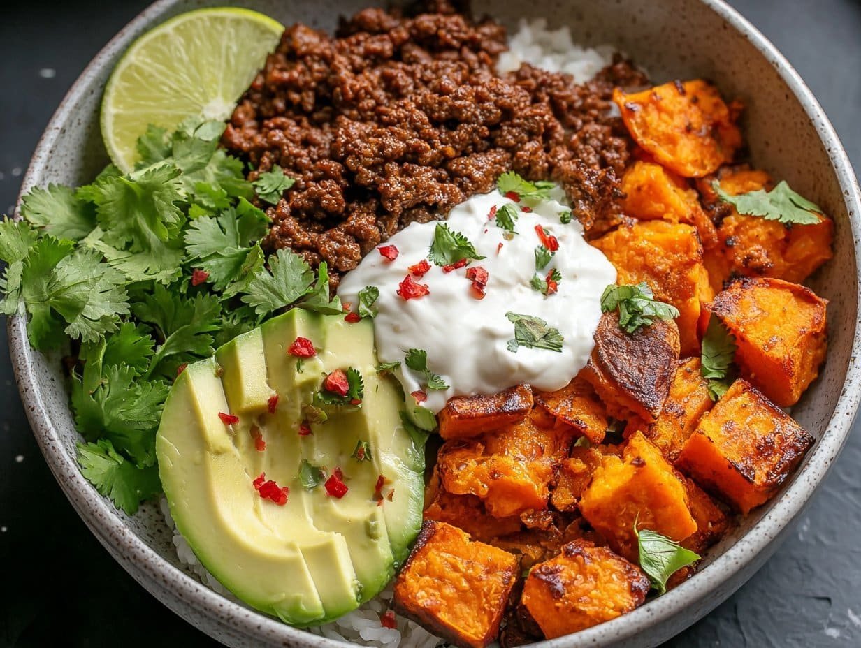 Gluten-free Sweet Potato Taco Bowls