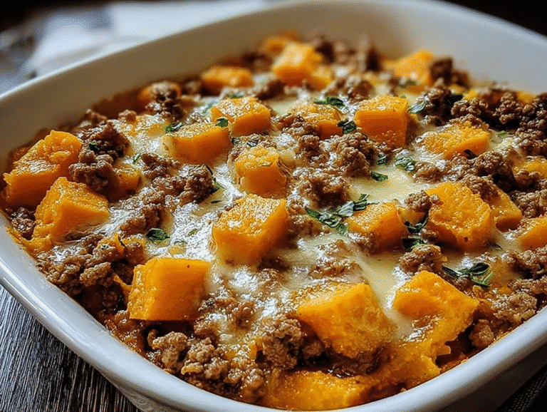 Ground Turkey Sweet Potato Casserole