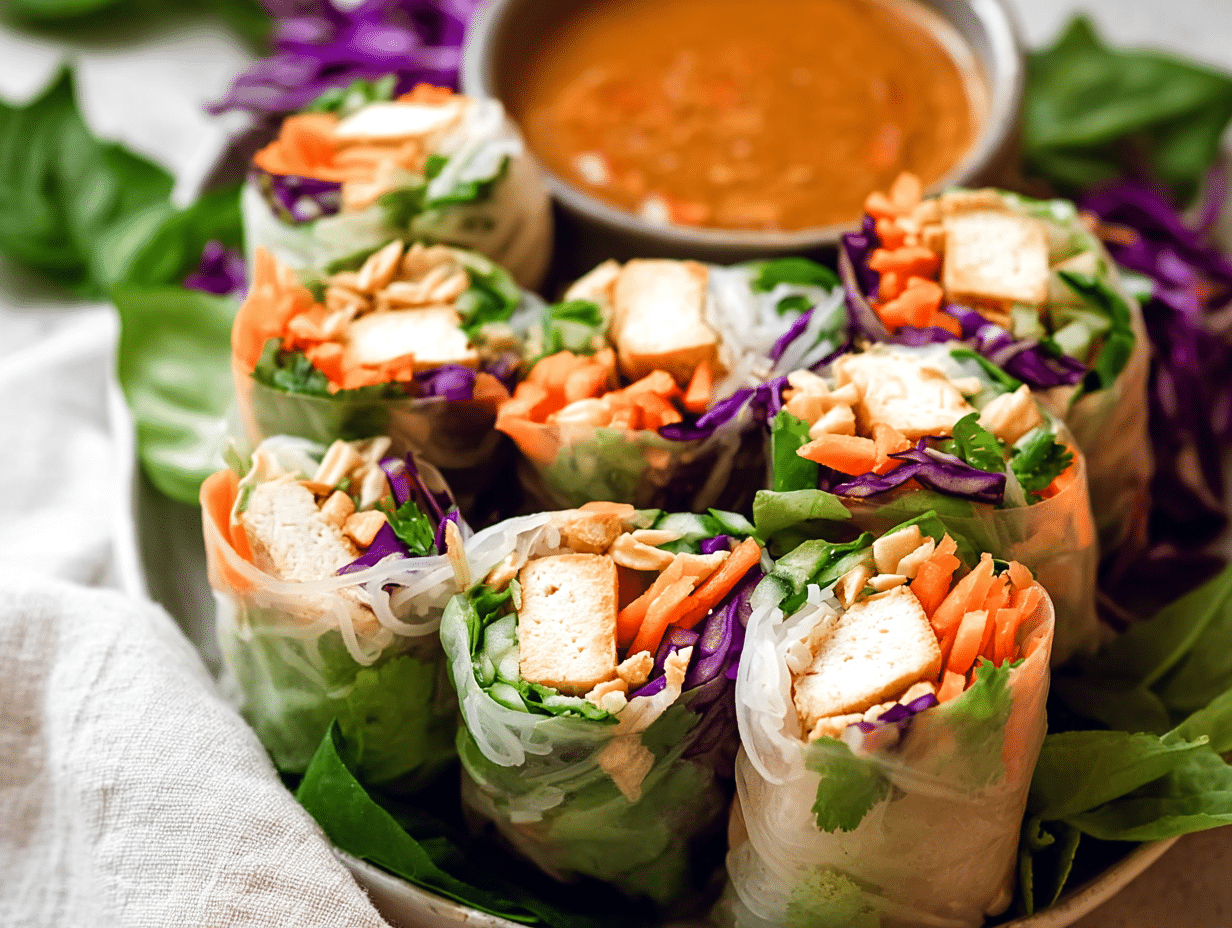 Healthy Tofu Spring Rolls