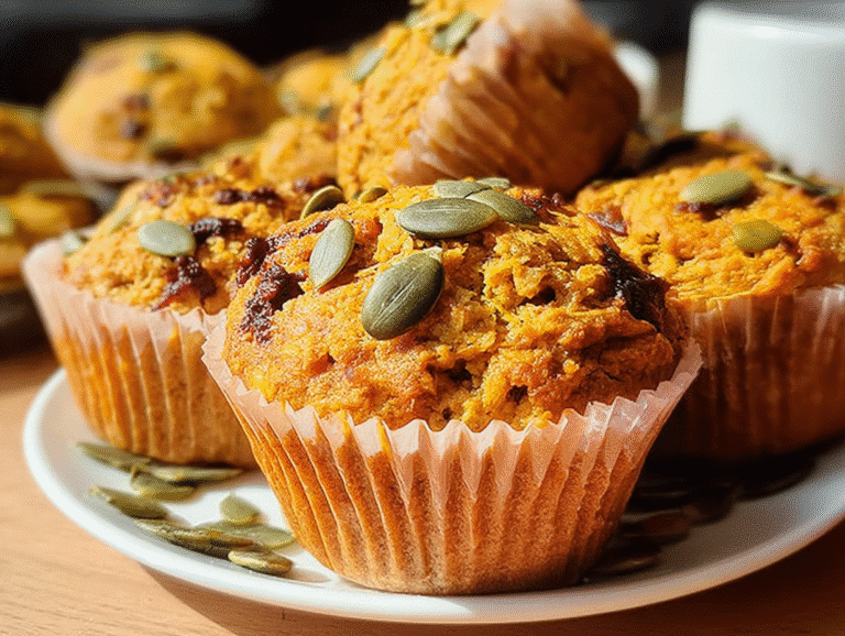 High-Protein Cottage Cheese Pumpkin Muffins