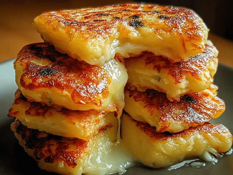 Korean Cheese Potato Pancakes (Gamjajeon)