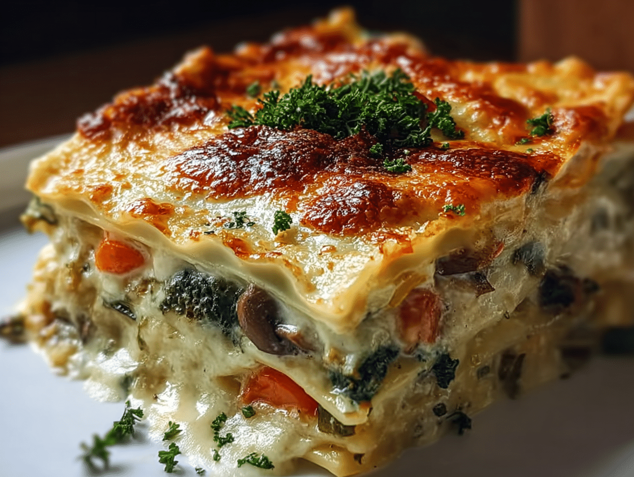 Loaded Veggie White Lasagna