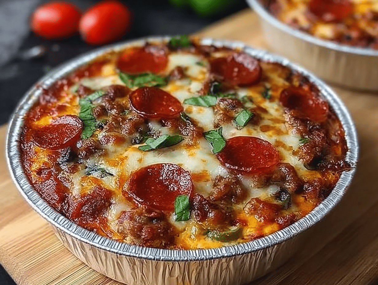 Low Carb Crustless Pizza Bowl