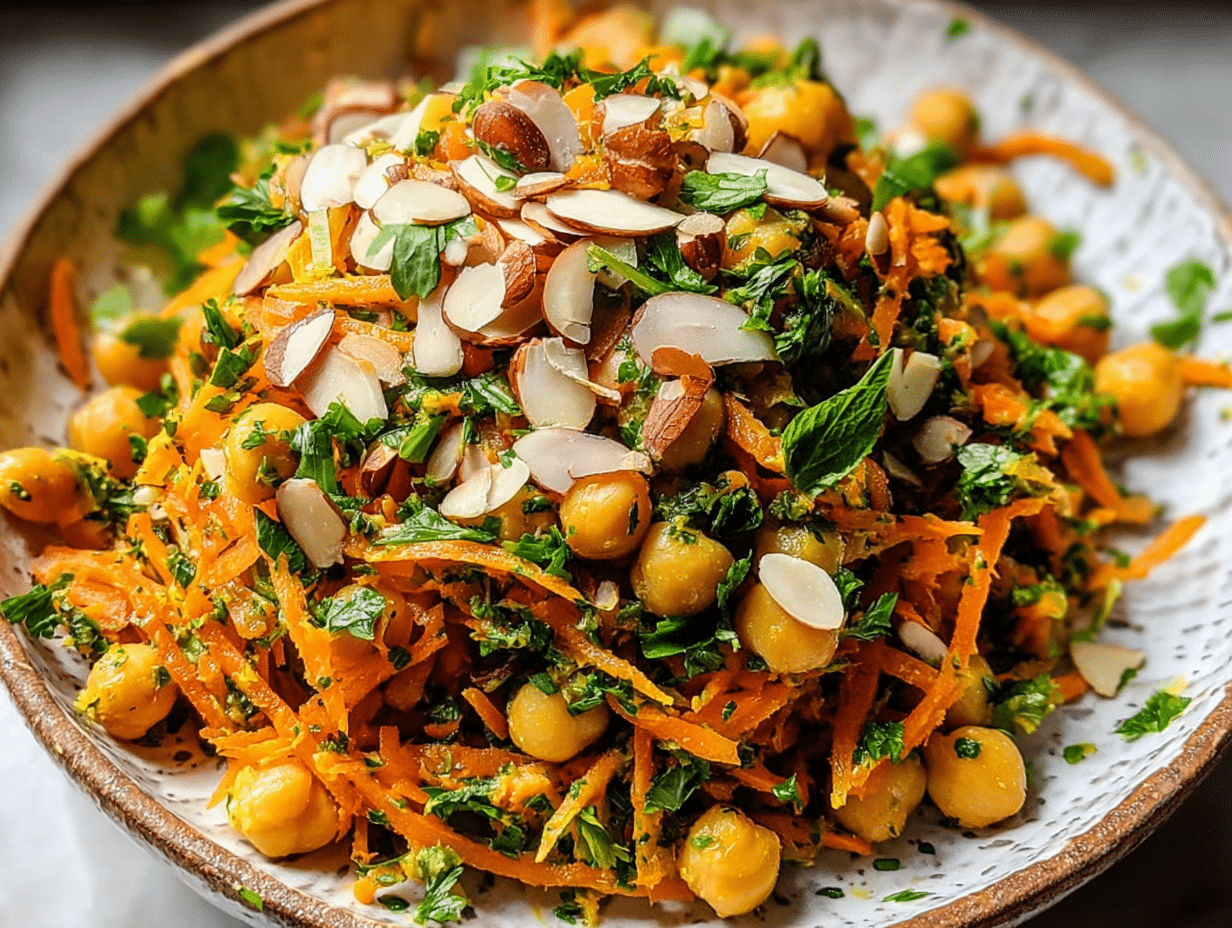 Moroccan Carrot and Chickpea Salad
