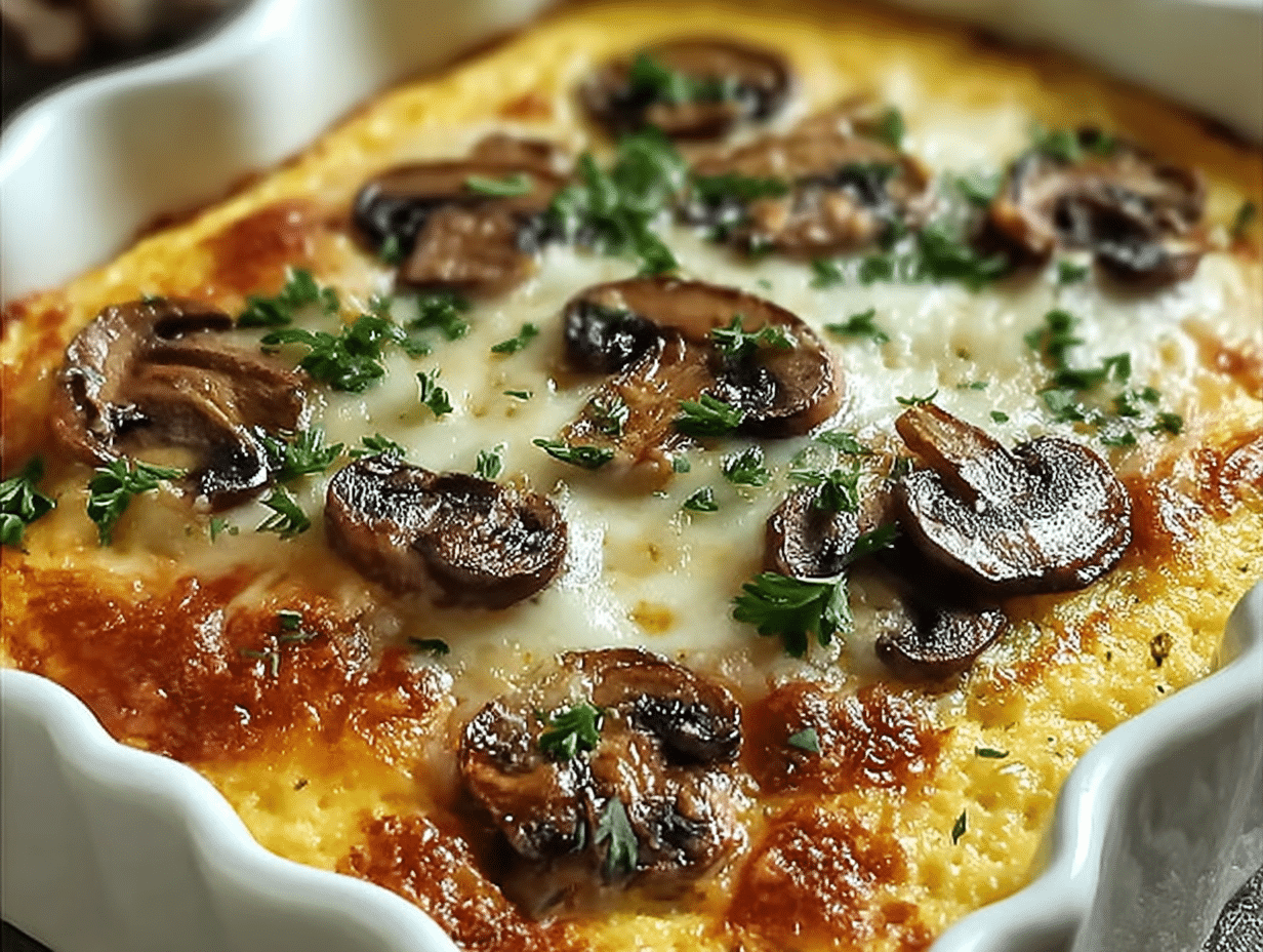 Mushroom Polenta Casserole