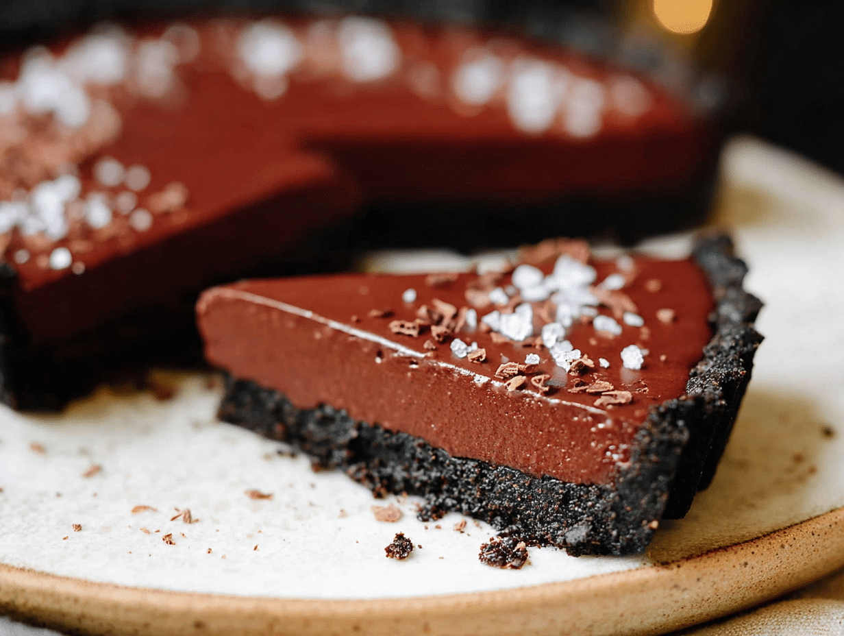 No-Bake Vegan Chocolate Tart
