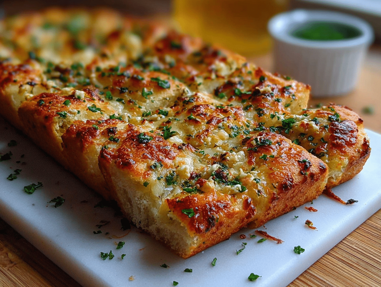 Quick Easy Gluten-Free Garlic Pizza Bread
