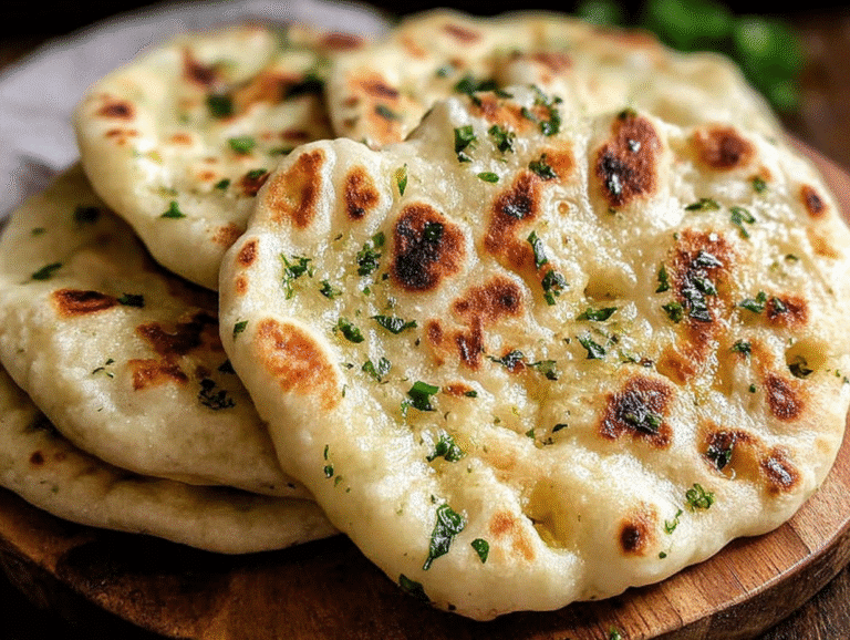 Quick and Homemade Naan Flatbread