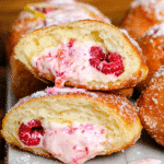 Raspberry Cheesecake Filled Donuts