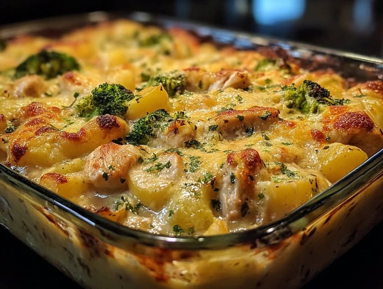 Savory Creamy Chicken Potato Casserole
