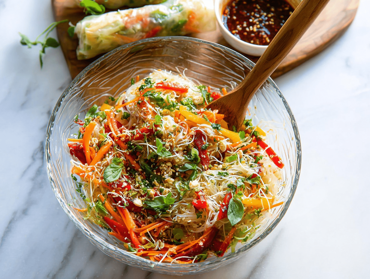 Spring Roll Salad with Spicy Ginger Dressing: An Incredible Ultimate Recipe