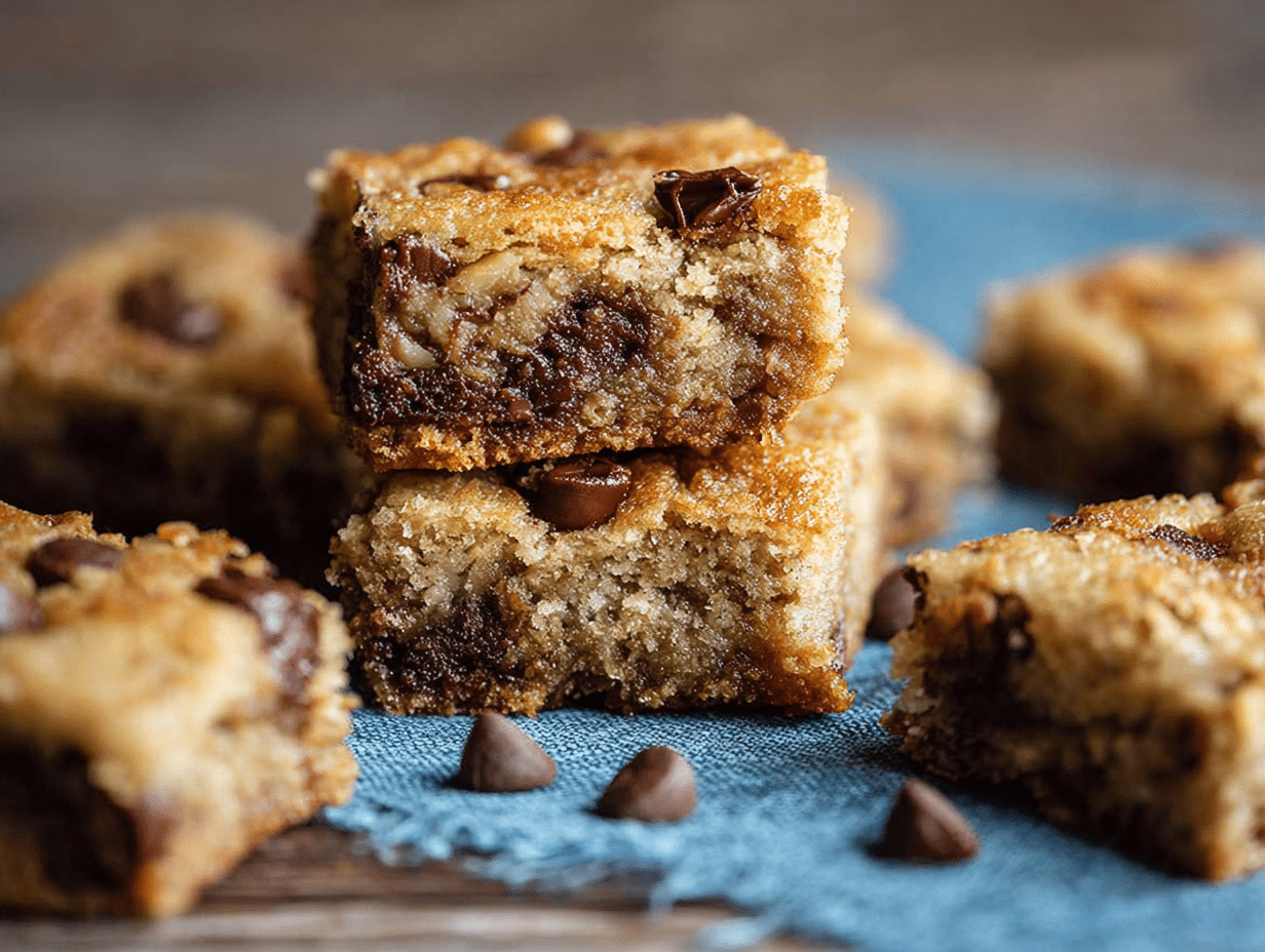 Sweet Banana Bread Blondies