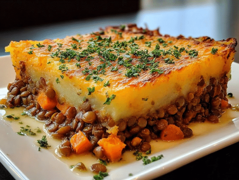 Sweet Potato & Lentil Shepherd’s Pie