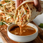 Thai Peanut Chicken Wraps