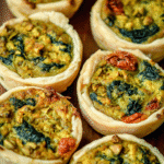 Vegan Mini Quiches (with Tofu, Spinach and Pistachios)