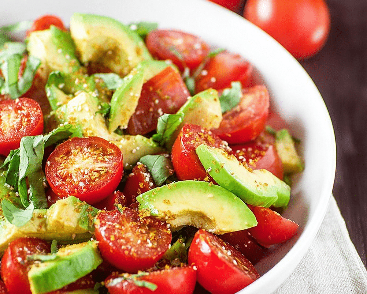 Gluten-Free Avocado and Tomato Salad For Spring
