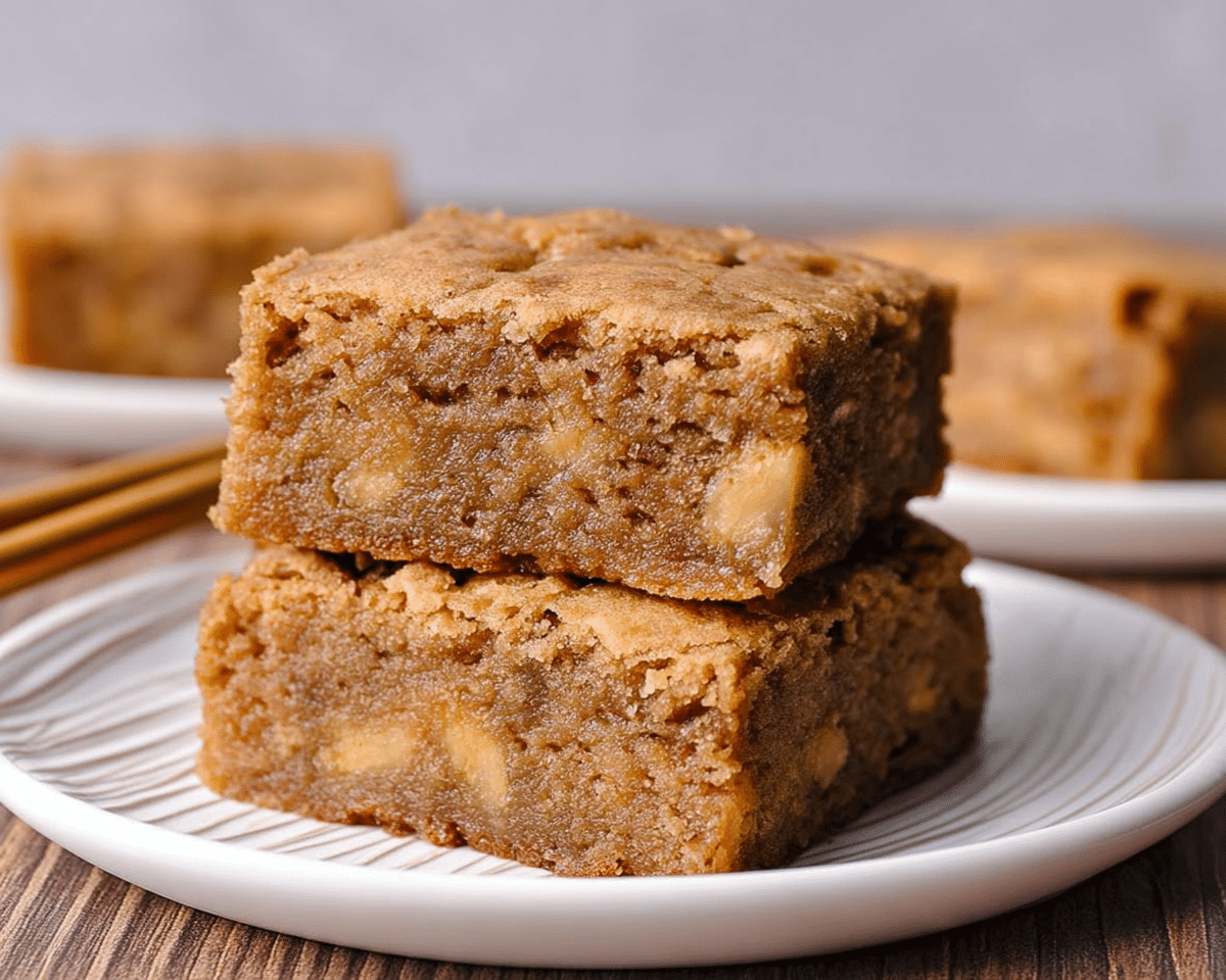 Gluten-Free Banana Bread Blondies For Spring