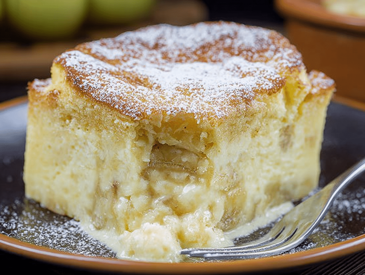 Gluten-Free Banana Magic Cake