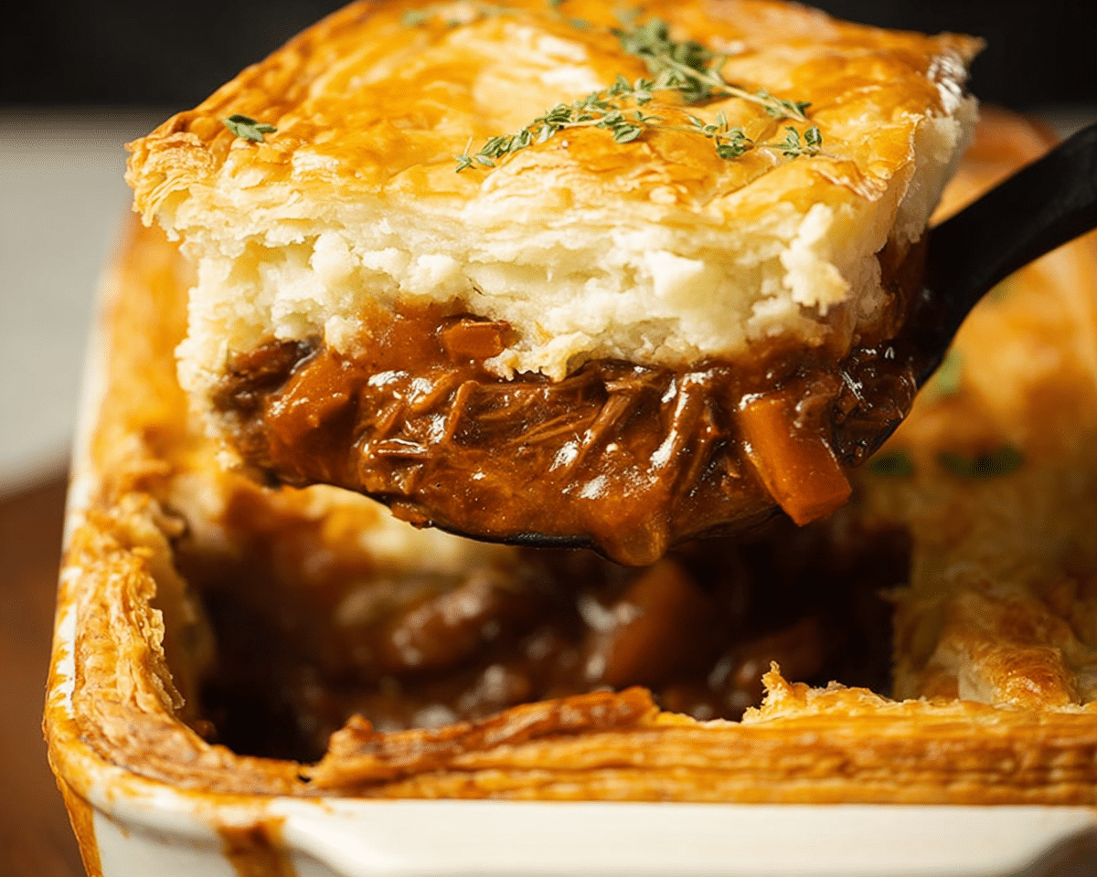Gluten-Free Beef and Stout Pie For St Patrick's Day