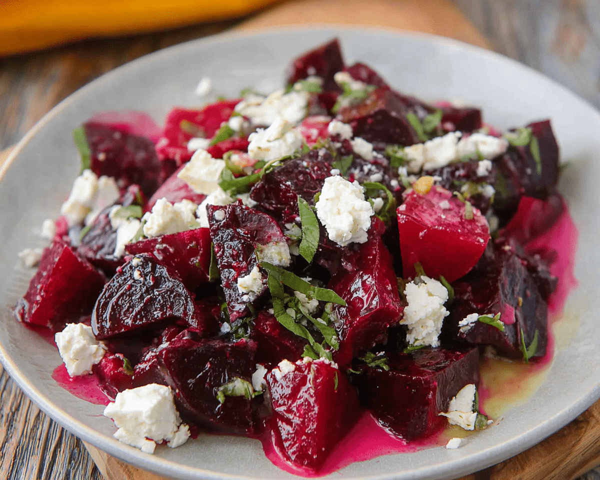 Gluten-Free Beet and Goat Cheese Salad For Spring