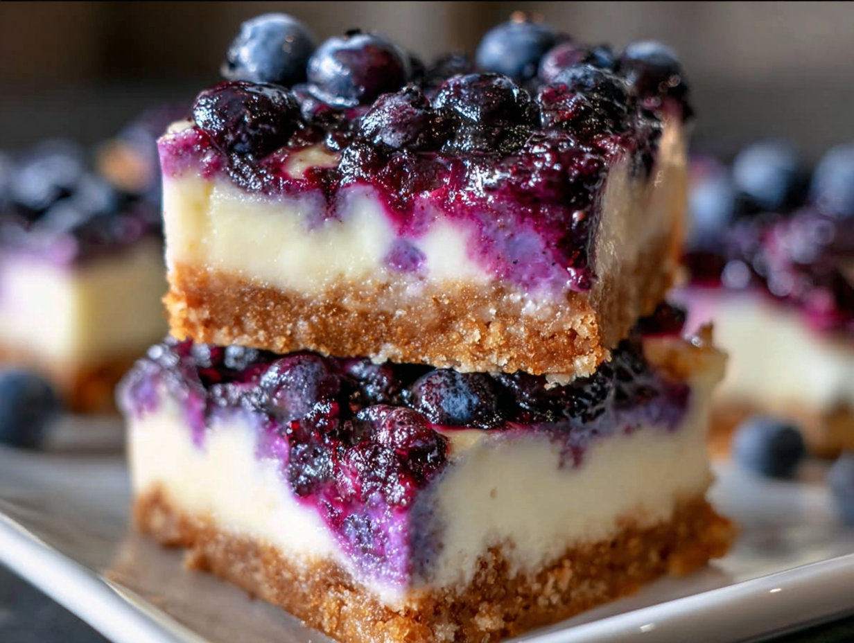 Gluten-Free Blueberry Cheesecake Bars