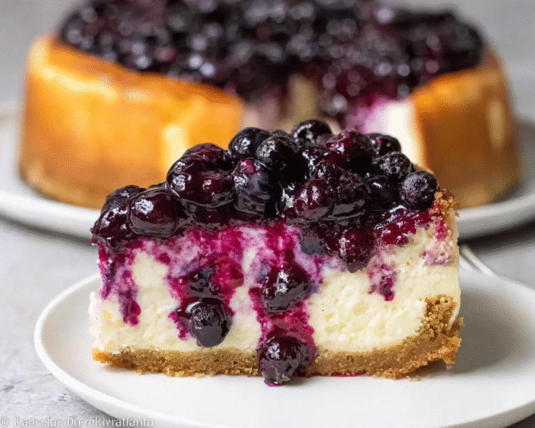 Gluten-Free Blueberry Cheesecake For Spring Desserts