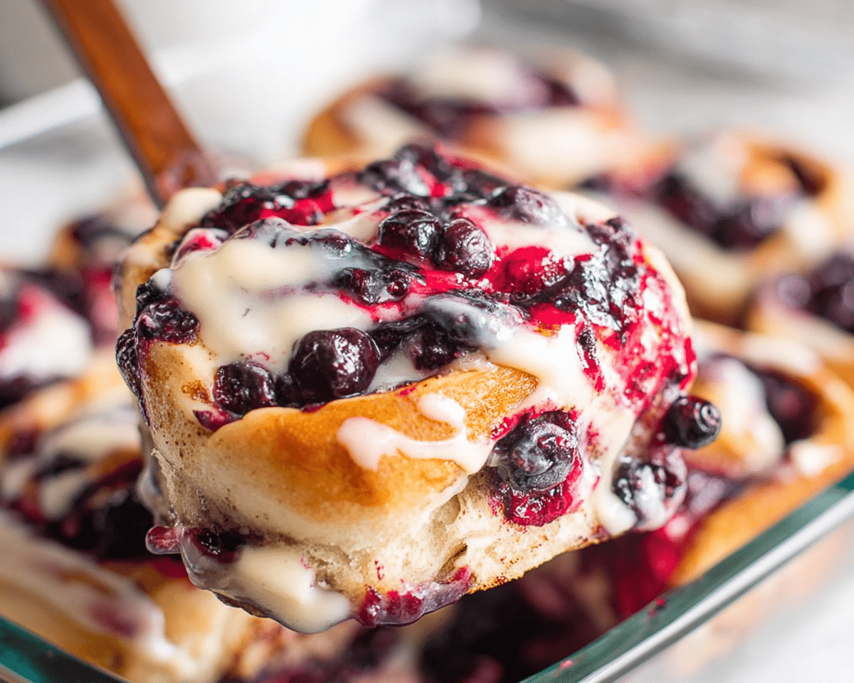 Gluten-Free Blueberry Cinnamon Rolls