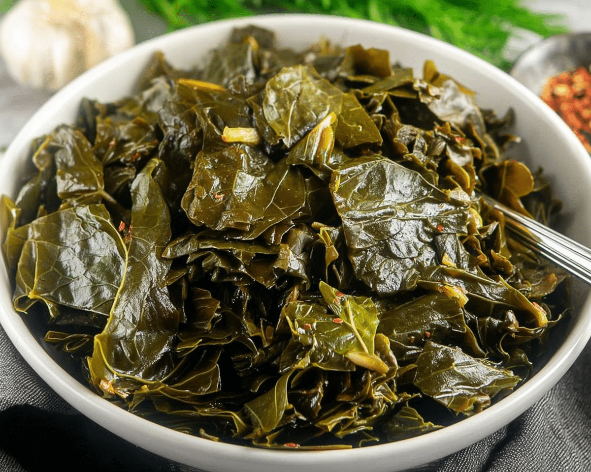 Gluten-Free Braised Collard Greens For Spring