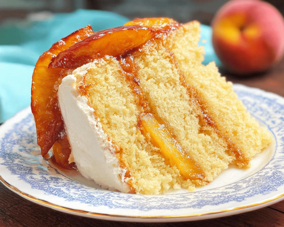 Gluten-Free Brown Sugar Peach Cake For Spring Desserts