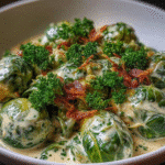 Gluten-Free Brussels Sprouts Cream Cheese Sauce For Spring
