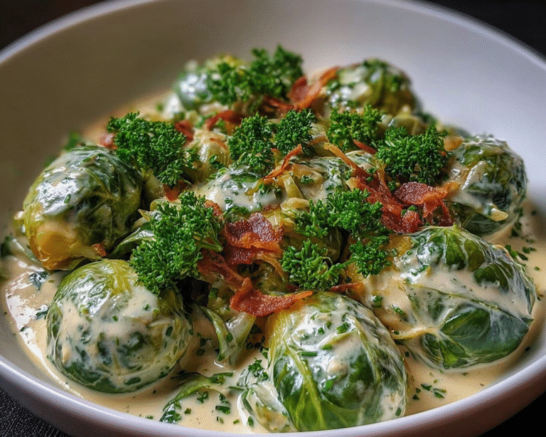 Gluten-Free Brussels Sprouts Cream Cheese Sauce For Spring