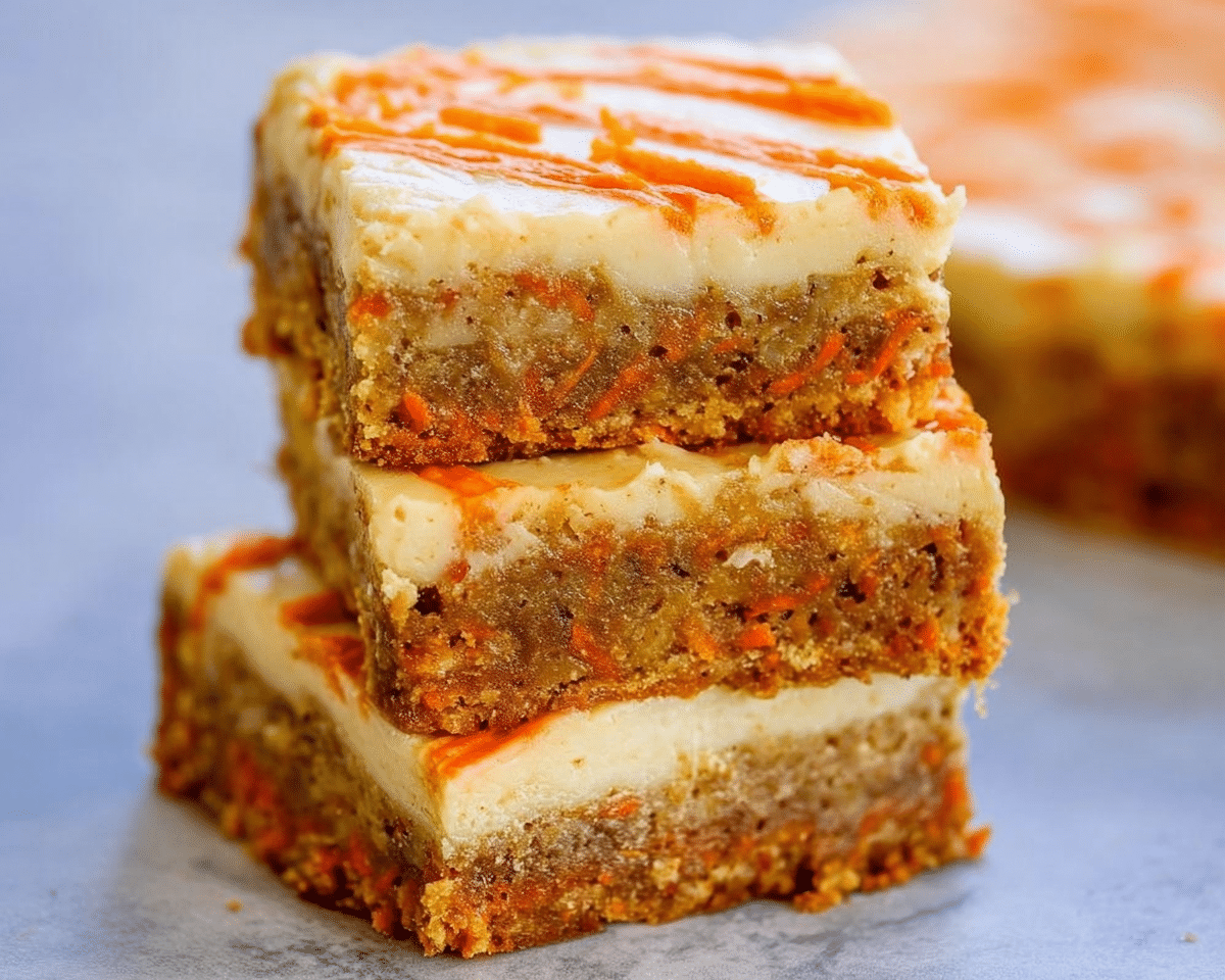 Gluten-Free Carrot Cake Cream Cheese Bars For Spring Desserts