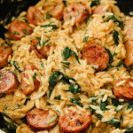 Gluten-Free Chicken Sausage Orzo For Spring Dinner