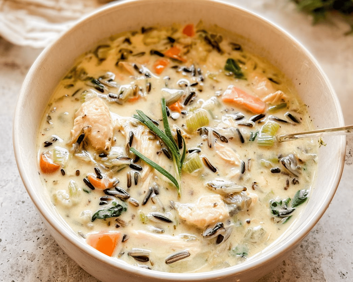 Gluten-Free Chicken and Wild Rice Soup For Spring Dinner