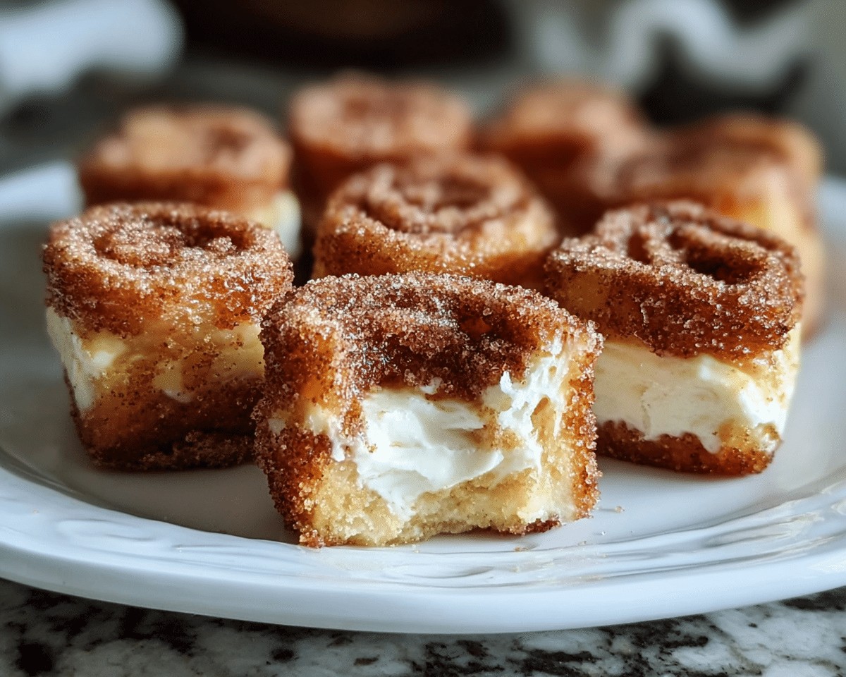 Gluten-Free Churro Cheesecake Bites