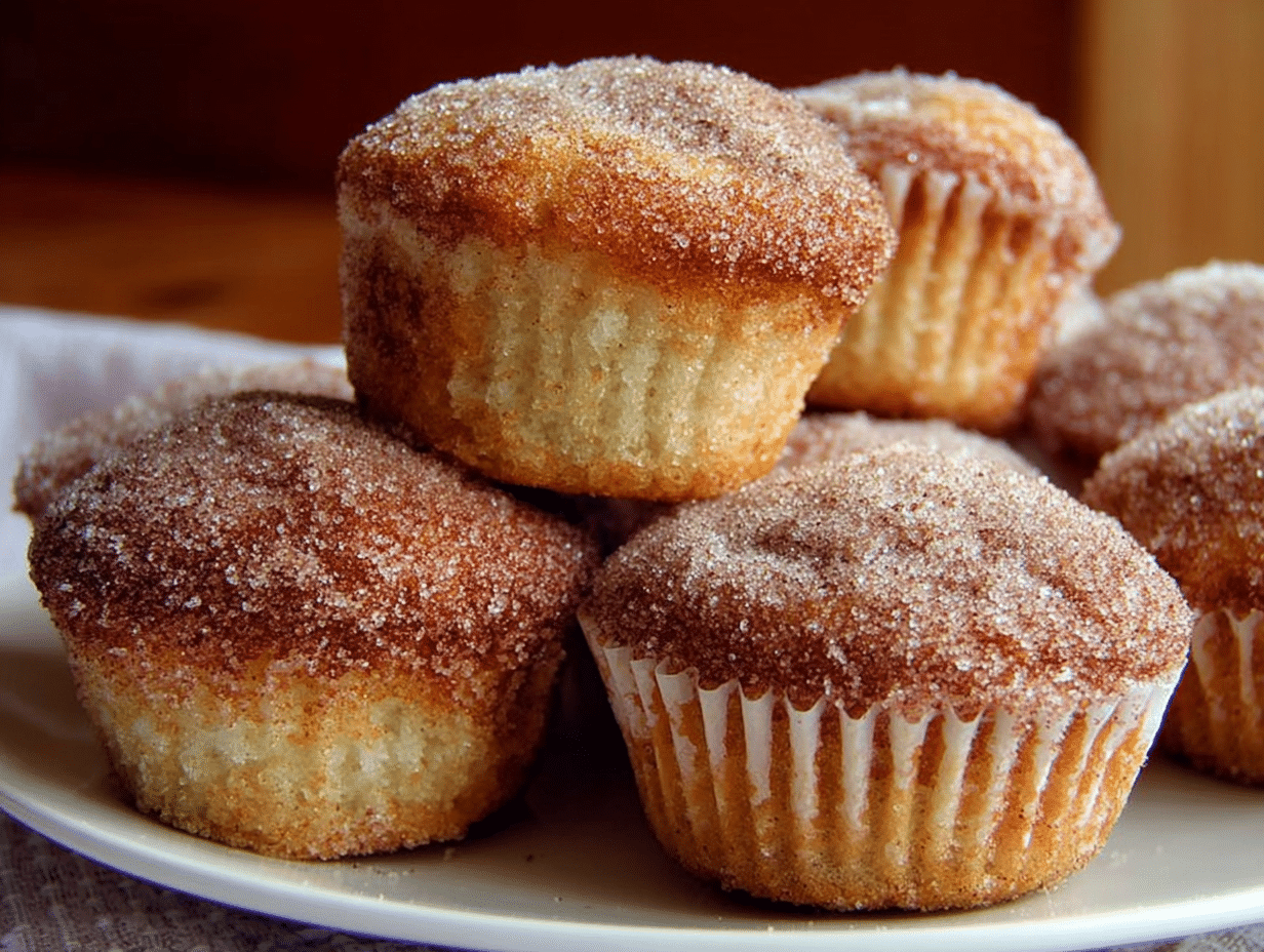 Gluten-Free Cinnamon Sugar Donut Muffins
