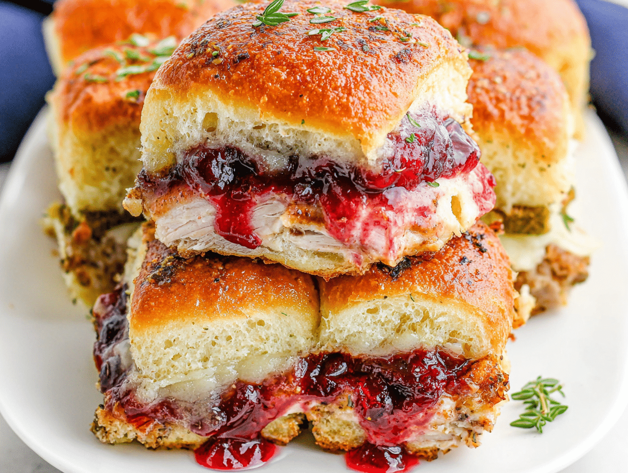 Gluten-Free Classic Ground Turkey Cranberry Sliders