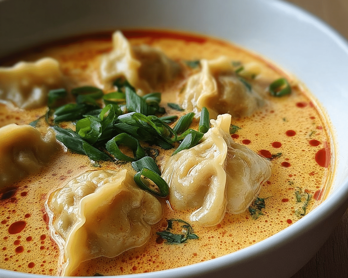 Gluten-Free Coconut Curry Soup with Dumplings For Spring Dinner
