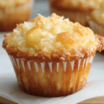 Gluten-Free Coconut and Pineapple Cottage Cheese Muffins