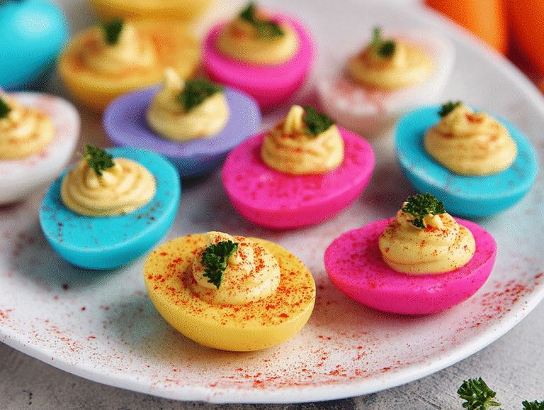 Gluten-Free Colored Deviled Eggs