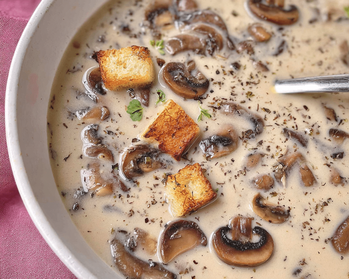 Gluten-Free Cream of Mushroom Soup For Spring Dinner