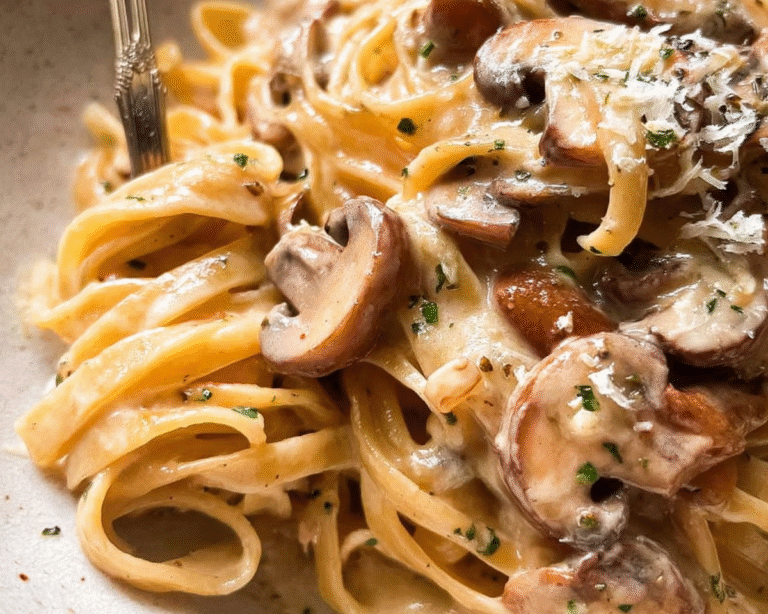 Gluten-Free Creamy Mushroom Pasta